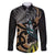 Aotearoa Kowhai Tui Bird Family Matching Tank Maxi Dress and Hawaiian Shirt Maori Ngaru With Silver Fern