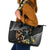 Aotearoa Kowhai Tui Bird Leather Tote Bag Maori Ngaru With Silver Fern
