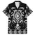 Black Ngaru Taniko With Aotearoa Maori Tattoo Hawaiian Shirt