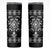 Black Ngaru Taniko With Aotearoa Maori Tattoo Skinny Tumbler
