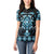 Blue Ngaru Taniko With Aotearoa Maori Tattoo Women Polo Shirt