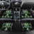 Green Ngaru Taniko With Aotearoa Maori Tattoo Car Mats