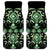 Green Ngaru Taniko With Aotearoa Maori Tattoo Car Mats