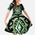 Green Ngaru Taniko With Aotearoa Maori Tattoo Family Matching Tank Maxi Dress and Hawaiian Shirt