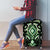 Green Ngaru Taniko With Aotearoa Maori Tattoo Luggage Cover