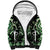 Green Ngaru Taniko With Aotearoa Maori Tattoo Sherpa Hoodie
