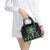 Green Ngaru Taniko With Aotearoa Maori Tattoo Shoulder Handbag