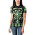 Green Ngaru Taniko With Aotearoa Maori Tattoo Women Polo Shirt