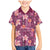 Pink Hawaii Plumeria With Tropical Flowers Motifs Family Matching Mermaid Dress and Hawaiian Shirt
