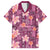 Pink Hawaii Plumeria With Tropical Flowers Motifs Hawaiian Shirt