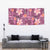 Pink Hawaii Plumeria With Tropical Flowers Motifs Tapestry
