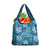 Cyan Hawaii Plumeria With Tropical Flowers Motifs Grocery Bag