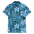 Cyan Hawaii Plumeria With Tropical Flowers Motifs Hawaiian Shirt