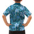 Cyan Hawaii Plumeria With Tropical Flowers Motifs Hawaiian Shirt