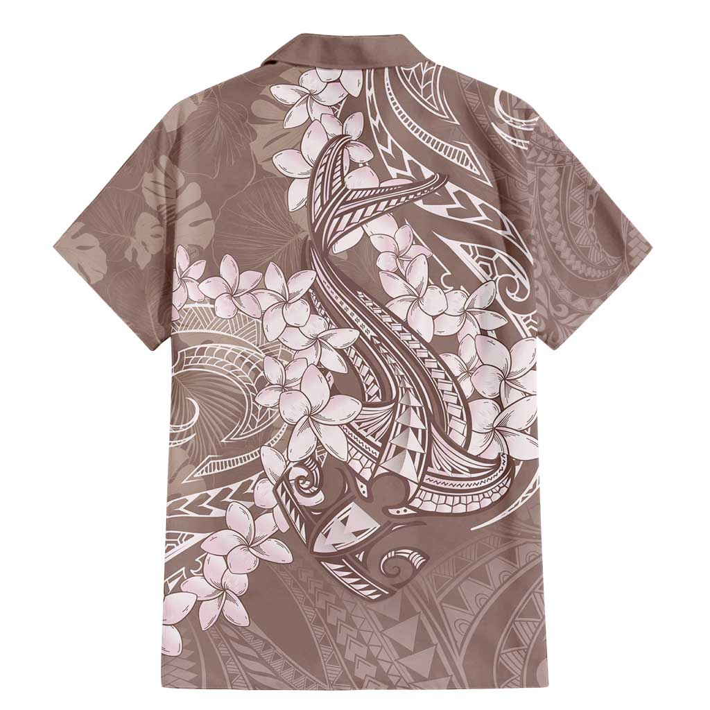 Polynesia Hammerhead Shark Tattoo With Plumeria Lei Family Matching Mermaid Dress and Hawaiian Shirt LT14 - Polynesian Pride