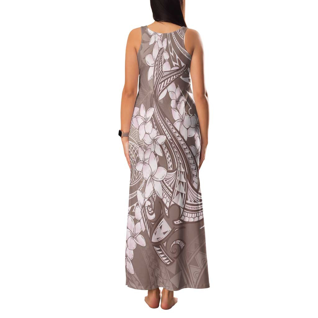 Polynesia Hammerhead Shark Tattoo With Plumeria Lei Family Matching Tank Maxi Dress and Hawaiian Shirt LT14 - Polynesian Pride