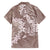 Polynesia Hammerhead Shark Tattoo With Plumeria Lei Hawaiian Shirt