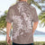 Polynesia Hammerhead Shark Tattoo With Plumeria Lei Hawaiian Shirt
