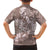 Polynesia Hammerhead Shark Tattoo With Plumeria Lei Hawaiian Shirt