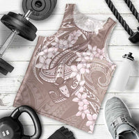 Polynesia Hammerhead Shark Tattoo With Plumeria Lei Men Tank Top