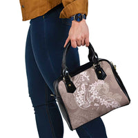 Polynesia Hammerhead Shark Tattoo With Plumeria Lei Shoulder Handbag