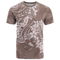 Polynesia Hammerhead Shark Tattoo With Plumeria Lei T Shirt