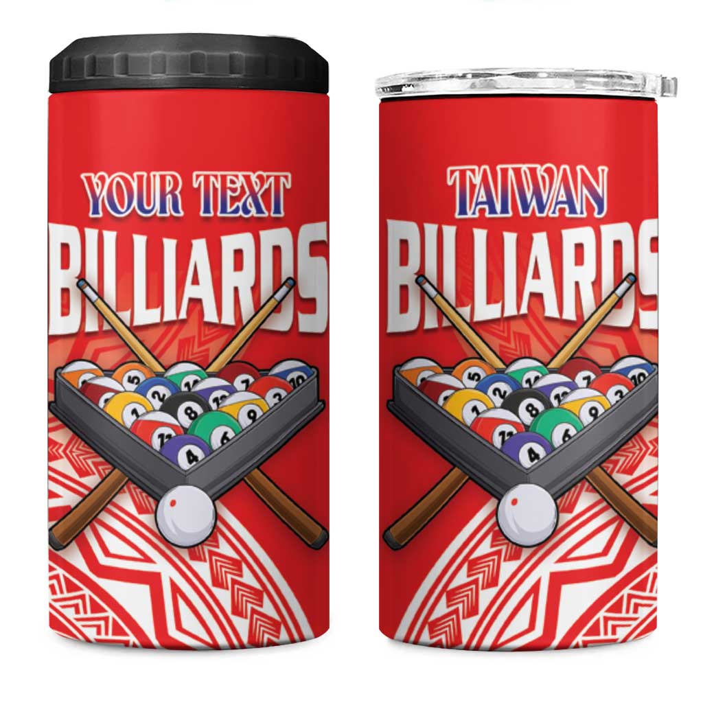 Personalised Taiwan Billiards 4 in 1 Can Cooler Tumbler Eight-ball Pool Polynesia Tattoo LT14 One Size: 16 oz Red - Polynesian Pride