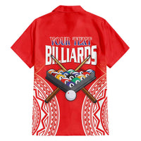 Personalised Taiwan Billiards Family Matching Off Shoulder Short Dress and Hawaiian Shirt Eight-ball Pool Polynesia Tattoo - Polynesian Pride