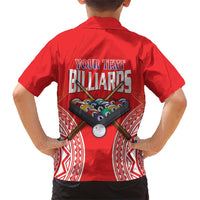 Personalised Taiwan Billiards Family Matching Short Sleeve Bodycon Dress and Hawaiian Shirt Eight-ball Pool Polynesia Tattoo LT14 - Polynesian Pride