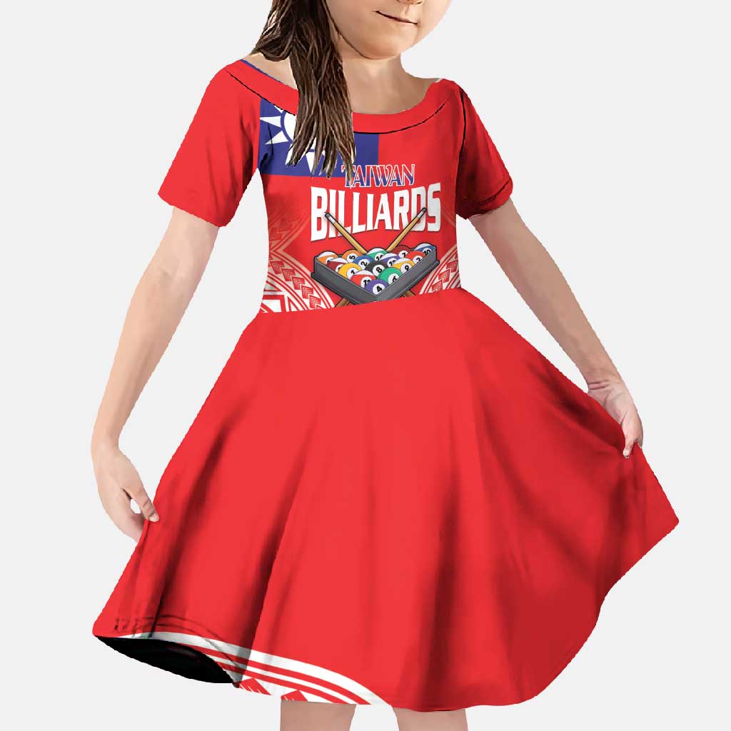 Personalised Taiwan Billiards Family Matching Summer Maxi Dress and Hawaiian Shirt Eight-ball Pool Polynesia Tattoo - Polynesian Pride