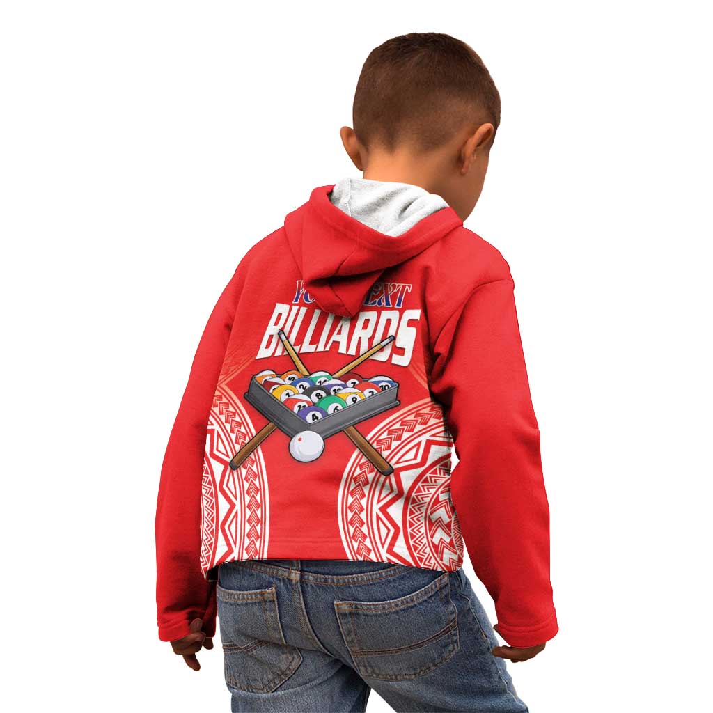 Personalised Taiwan Billiards Kid Hoodie Eight-ball Pool Polynesia Tattoo - Polynesian Pride