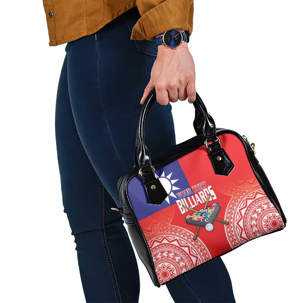 Personalised Taiwan Billiards Shoulder Handbag Eight-ball Pool Polynesia Tattoo - Polynesian Pride