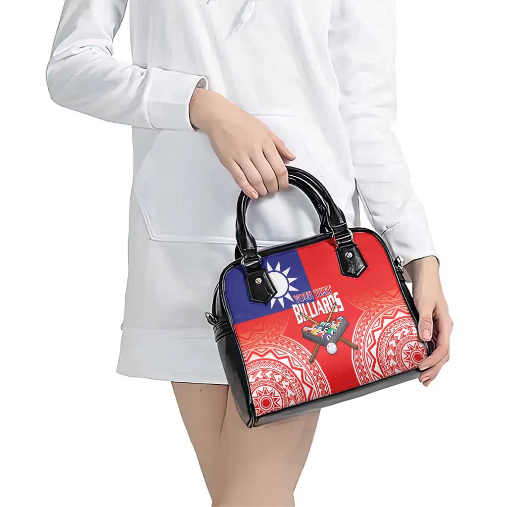 Personalised Taiwan Billiards Shoulder Handbag Eight-ball Pool Polynesia Tattoo - Polynesian Pride