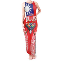 Personalised Taiwan Billiards Tank Maxi Dress Eight-ball Pool Polynesia Tattoo - Polynesian Pride