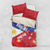Personalised Philippines Billiards Bedding Set Cue With Balls Flag Style - Polynesian Pride
