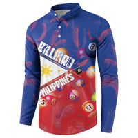 Personalised Philippines Billiards Button Sweatshirt Cue With Balls Flag Style - Polynesian Pride