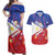 Personalised Philippines Billiards Couples Matching Off Shoulder Maxi Dress and Hawaiian Shirt Cue With Balls Flag Style - Polynesian Pride