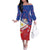 Personalised Philippines Billiards Family Matching Off The Shoulder Long Sleeve Dress and Hawaiian Shirt Cue With Balls Flag Style - Polynesian Pride