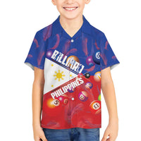 Personalised Philippines Billiards Family Matching Off Shoulder Short Dress and Hawaiian Shirt Cue With Balls Flag Style - Polynesian Pride