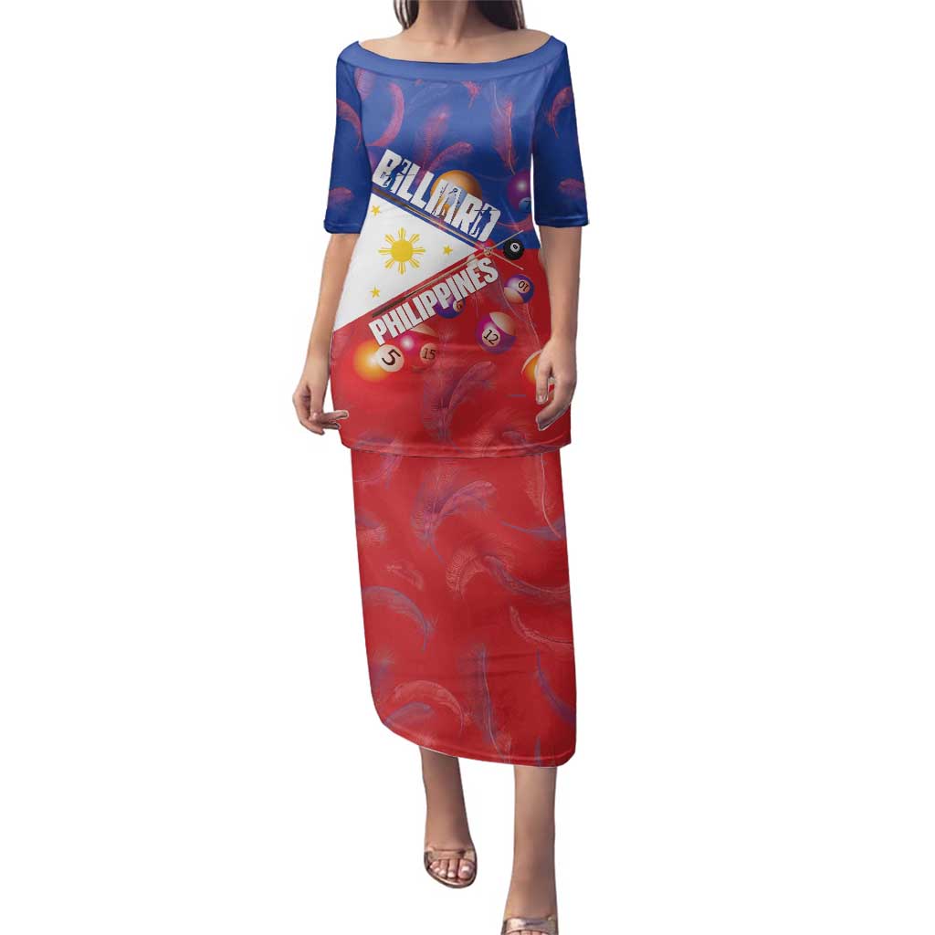 Personalised Philippines Billiards Family Matching Puletasi and Hawaiian Shirt Cue With Balls Flag Style - Polynesian Pride
