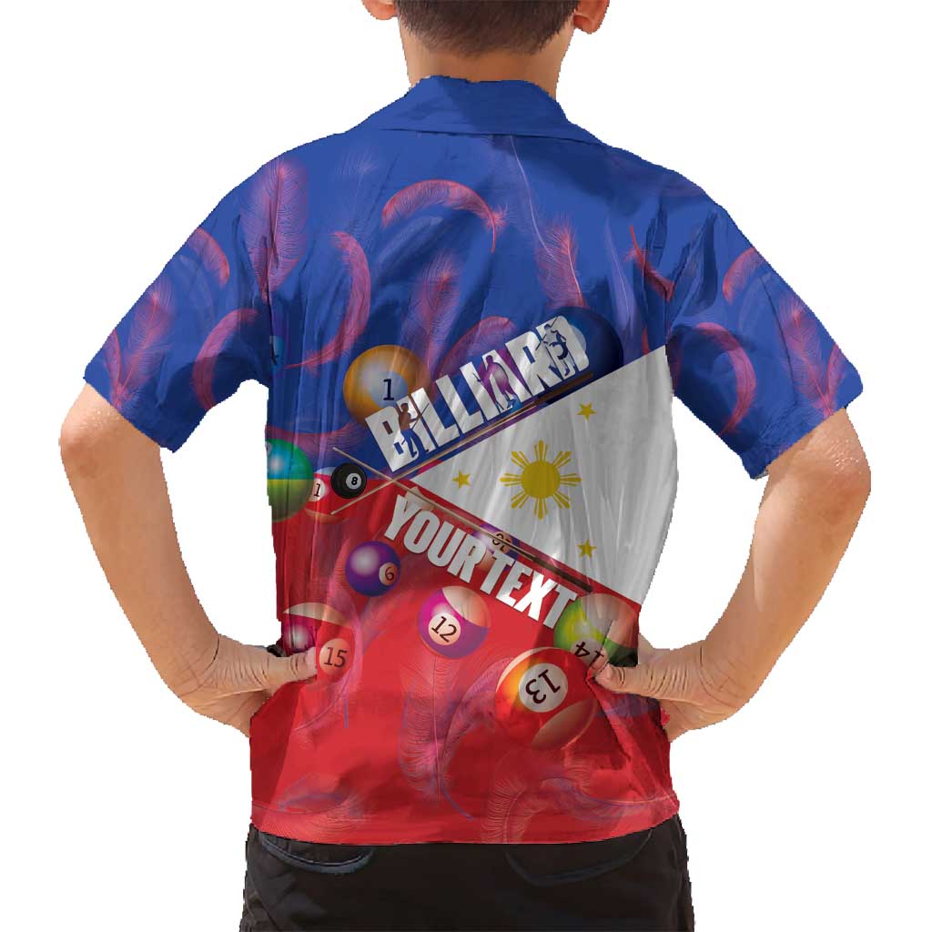 Personalised Philippines Billiards Family Matching Tank Maxi Dress and Hawaiian Shirt Cue With Balls Flag Style LT14 - Polynesian Pride