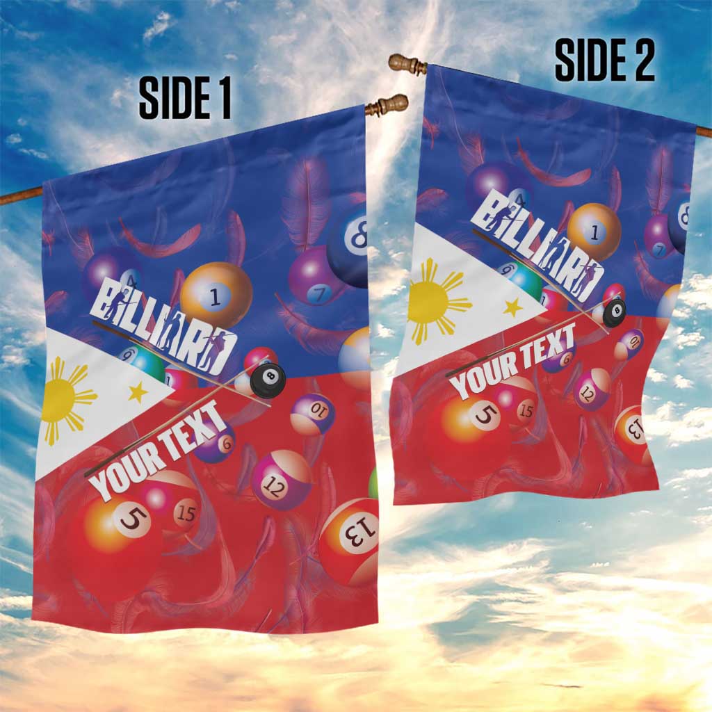 Personalised Philippines Billiards Garden Flag Cue With Balls Flag Style - Polynesian Pride