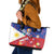 Personalised Philippines Billiards Leather Tote Bag Cue With Balls Flag Style - Polynesian Pride