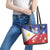 Personalised Philippines Billiards Leather Tote Bag Cue With Balls Flag Style - Polynesian Pride