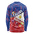Personalised Philippines Billiards Long Sleeve Shirt Cue With Balls Flag Style - Polynesian Pride