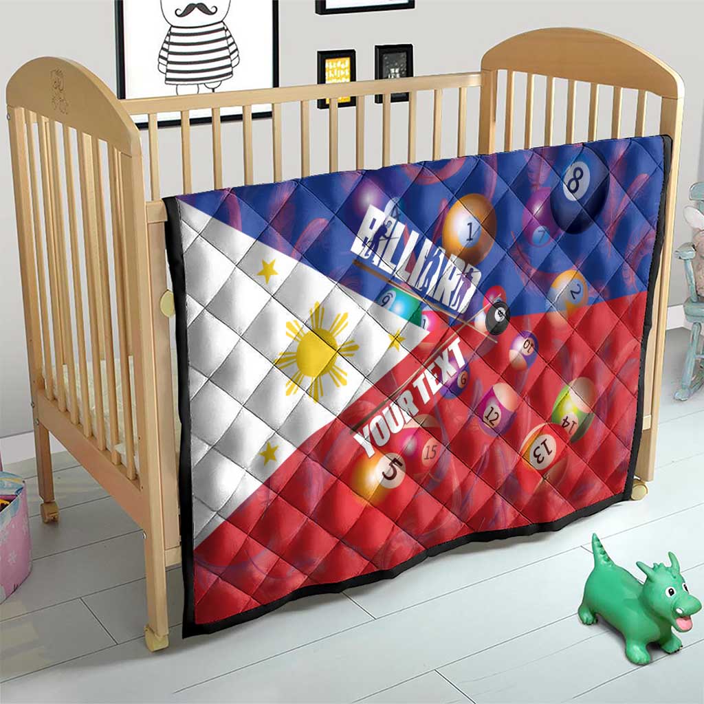 Personalised Philippines Billiards Quilt Cue With Balls Flag Style - Polynesian Pride
