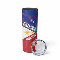 Personalised Philippines Billiards Skinny Tumbler Cue With Balls Flag Style - Polynesian Pride