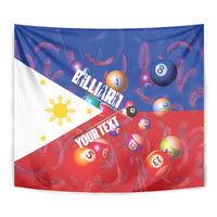 Personalised Philippines Billiards Tapestry Cue With Balls Flag Style - Polynesian Pride