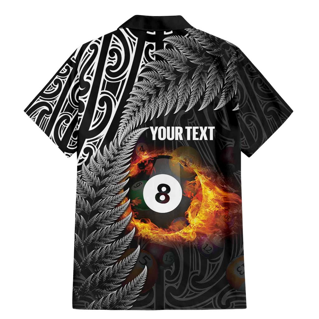 Personalised New Zealand Billiards Family Matching Mermaid Dress and Hawaiian Shirt Maori Fern On Fire 8 Ball LT14 - Polynesian Pride