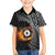 Personalised New Zealand Billiards Family Matching Puletasi and Hawaiian Shirt Maori Fern On Fire 8 Ball - Polynesian Pride